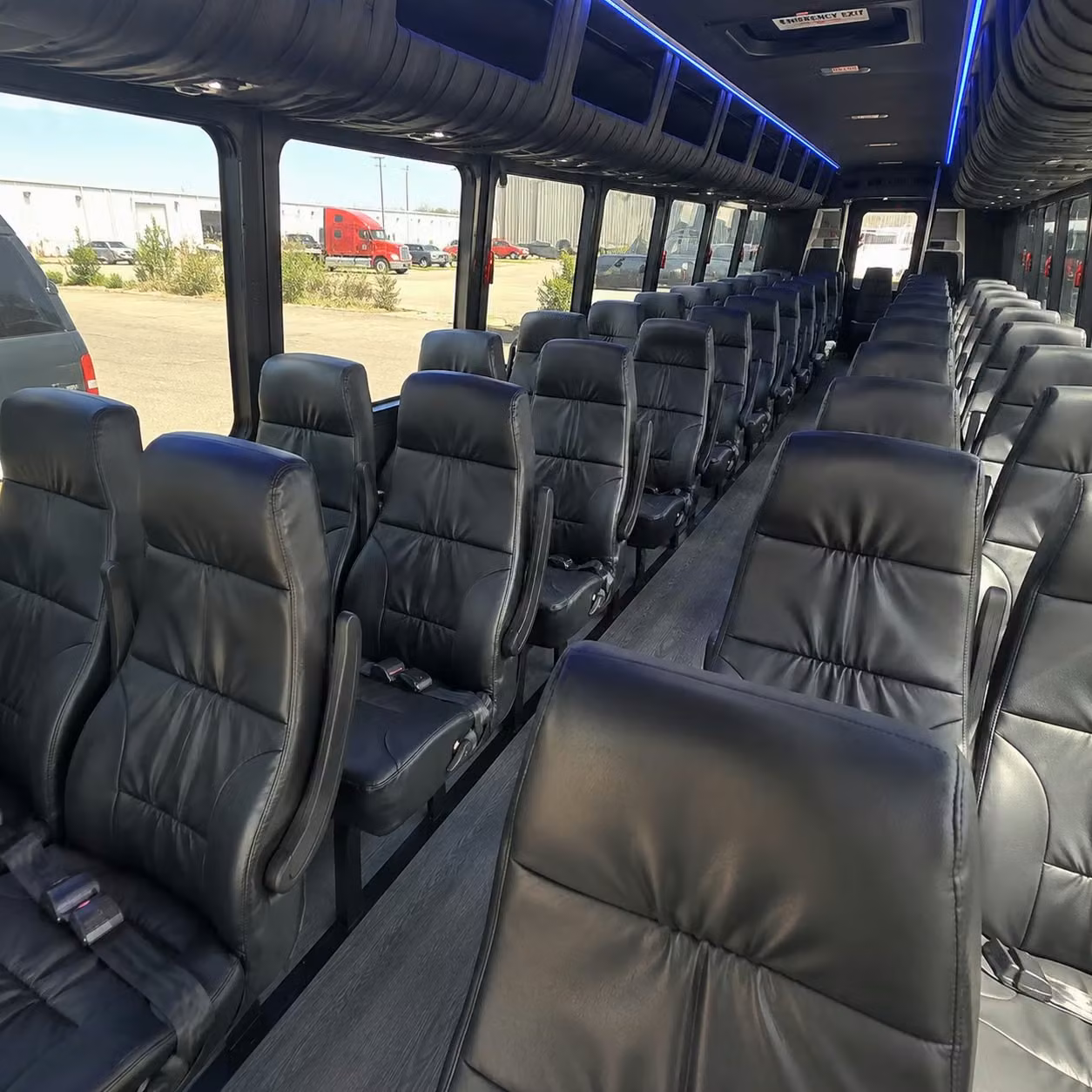 25 passenger minibus interior