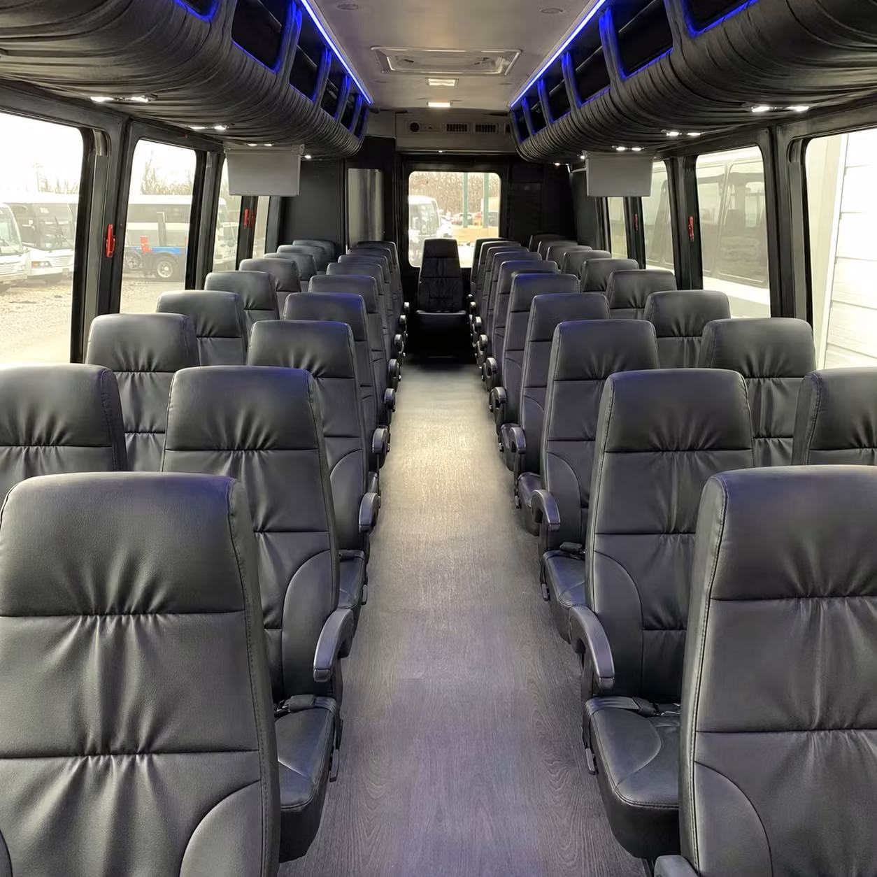 28 passenger minibus interior