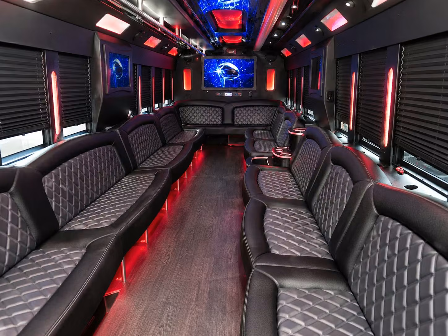 party buses and sprinter vans for the bridal party in delray beach